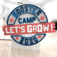 Logo 3d polystyrène pour Booster Camp par Polydecoup