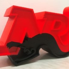 logo 3D polystyrene nrj